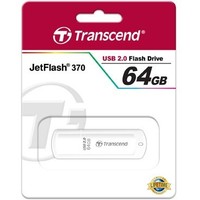 Флешка Transcend JetFlash 370 64Гб, USB 2.0, белая (TS64GJF370). Интернет-магазин Vseinet.ru Пенза