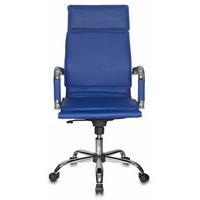 Фото Кресло руководителя БЮРОКРАТ CH-993, на колесиках, кожзам, синий [ch-993/blue]. Интернет-магазин Vseinet.ru Пенза