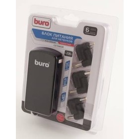 Фото Блок питания для ноутбука Buro BUM-0061A40 Auto/40W/9,5V-19V/6 connectors/1A USB port/netbook. Интернет-магазин Vseinet.ru Пенза