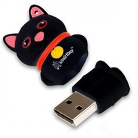 Флешка SmartBuy Wild Catty 16Гб, USB 2.0, черная с красным (SB16GBCatK ). Интернет-магазин Vseinet.ru Пенза