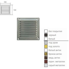 Фото Решетка 100х100 (белая) "ДОМАРТ". Интернет-магазин Vseinet.ru Пенза