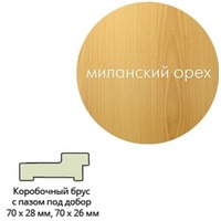 Коробка ламинир.квадр.с пазом 70*26*2070 мил.орех г.Пенза. Интернет-магазин Vseinet.ru Пенза