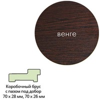Коробка ламинир.квадр.с пазом 70*28*2070 венге г.Пенза. Интернет-магазин Vseinet.ru Пенза