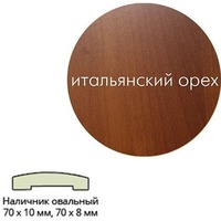 Наличник ПВХ (70*10*2150) ит.орех овальный г.Пенза. Интернет-магазин Vseinet.ru Пенза