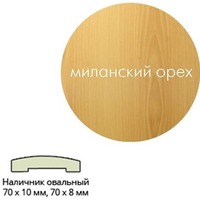 Наличник ПВХ (70*10*2150) мил.орех овальный г.Пенза. Интернет-магазин Vseinet.ru Пенза
