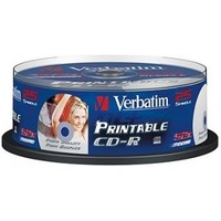 Диск CD-R Verbatim 700Mb 52x Cake Box Printable 25шт. (43439). Интернет-магазин Vseinet.ru Пенза