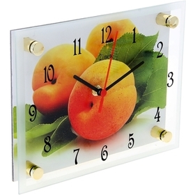 Фото Часы настенные прямоугольные "Персики", 20х26 см 1072453. Интернет-магазин Vseinet.ru Пенза