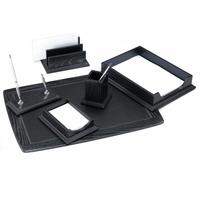 Фото Настольный набор GOOD SUNRISE BK6DX-1, дерево/МДФ, 6 предметов, черный. Интернет-магазин Vseinet.ru Пенза