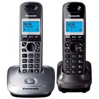 Фото Радиотелефон Panasonic KX-TG2512RU1 / 2 трубки / серый. Интернет-магазин Vseinet.ru Пенза